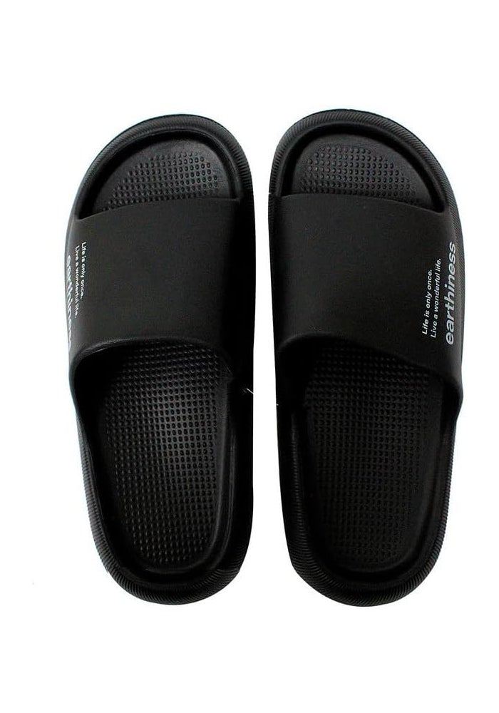 DAISO Unisex Black EVA Sandals - US Size 6-8 (EU 39-41) - Image 1